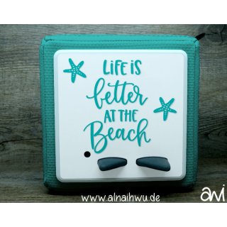 Life is better at the Beach Sommer (ohne Namen) Motiv-Vollschutzfolie